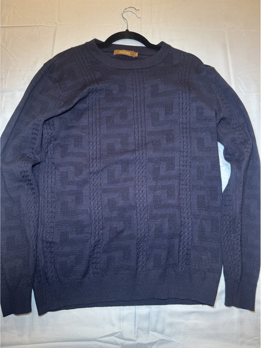 Pavini navy knit sweater